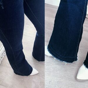 Gogo button-fly flare jeans